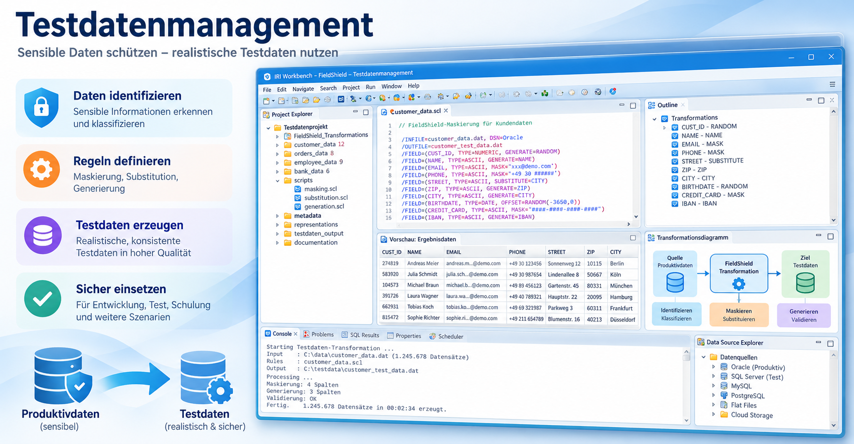 Illustration zum Testdatenmanagement