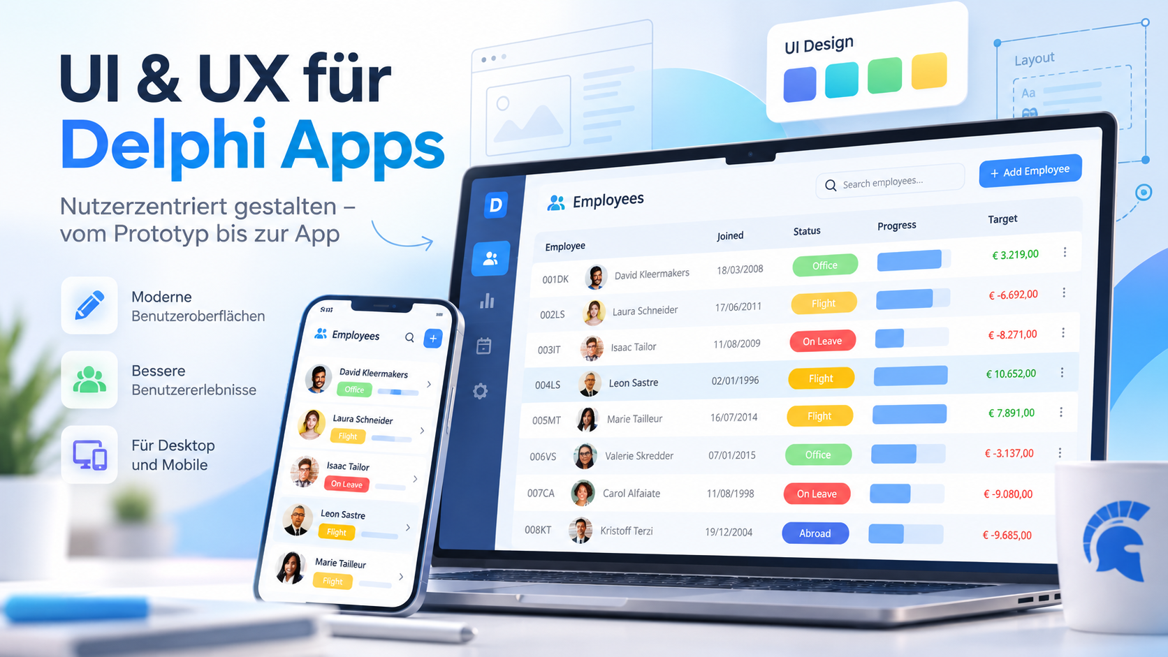 Illustration zu UI & UX für Delphi Apps